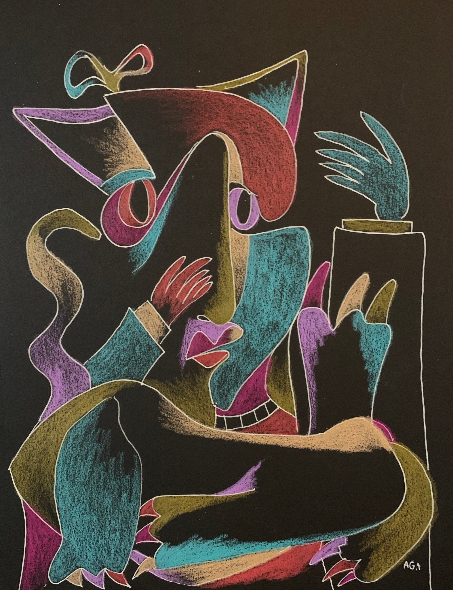 New Creature, New Love by AGA - Pen And Color Pencil On Paper - 9x12 Inches.